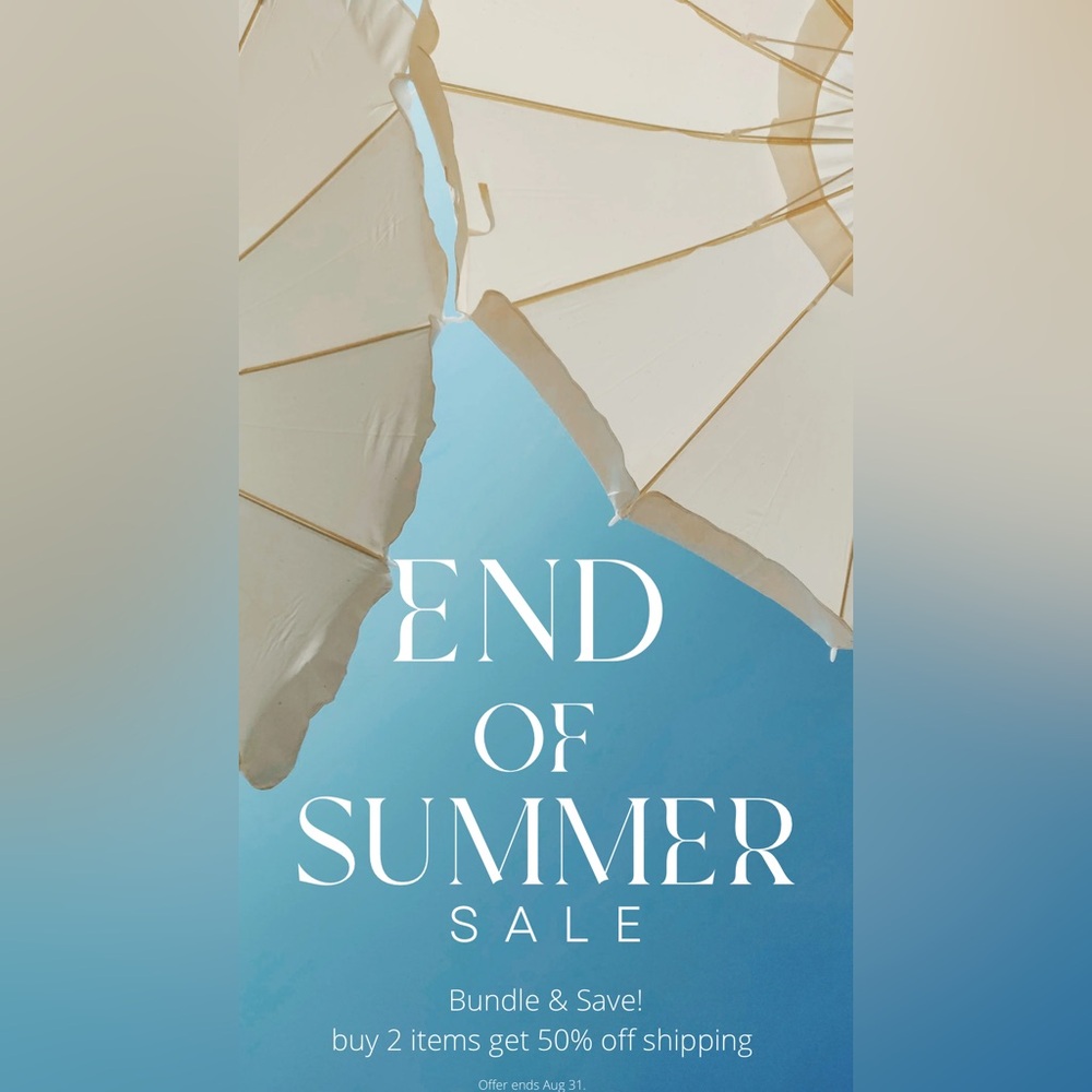 END OF SUMMER SALE